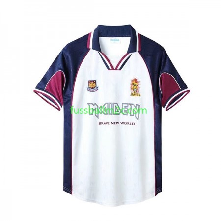 Fußballtrikots West Ham United Iron Maiden 1999 Retro Auswärts Trikotsatz